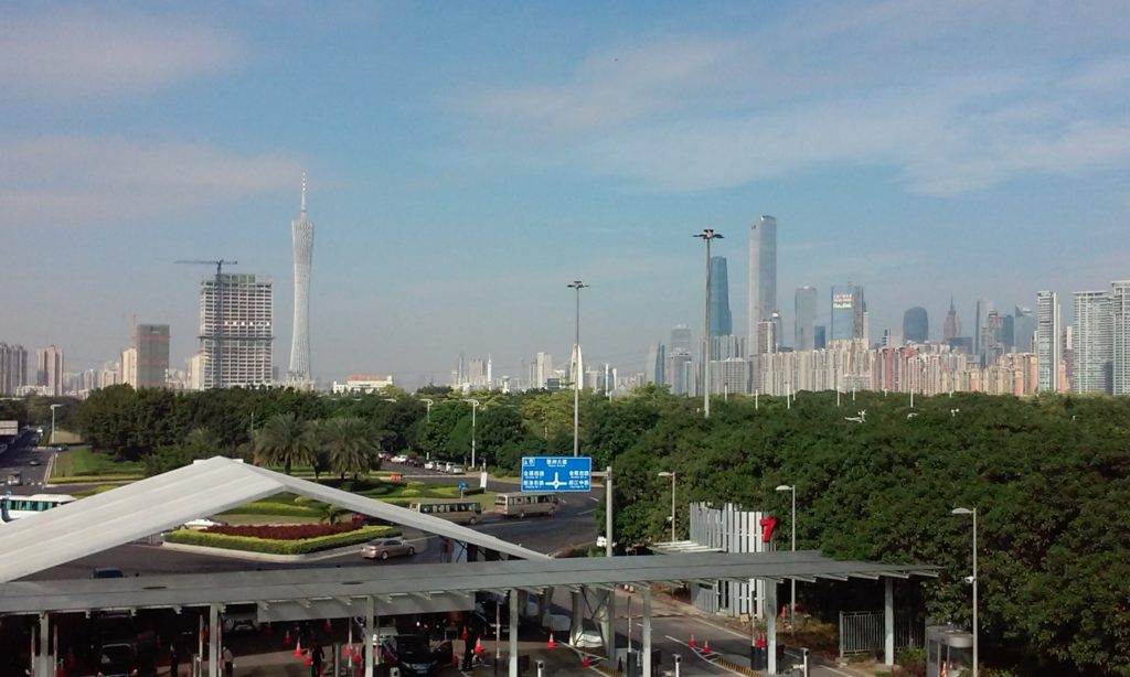 Blick auf Guangzhou