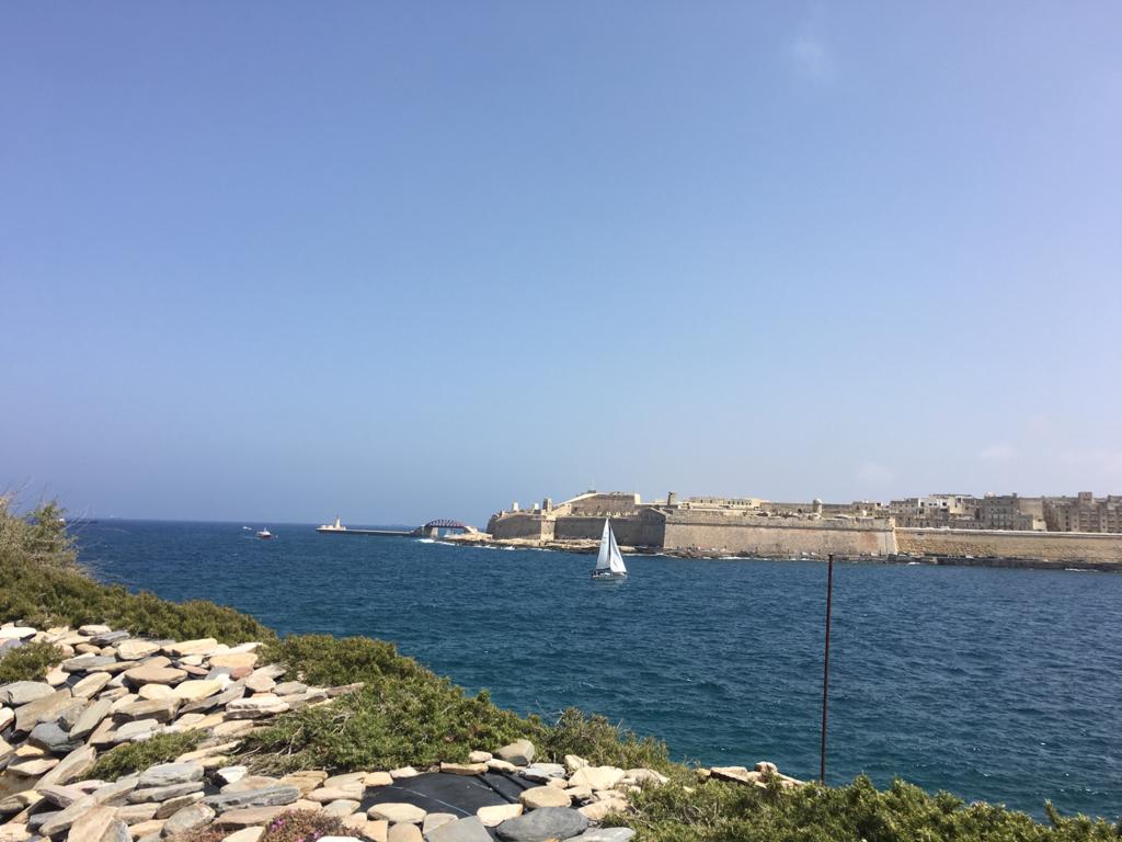 Blick von Sliema auf Valletta