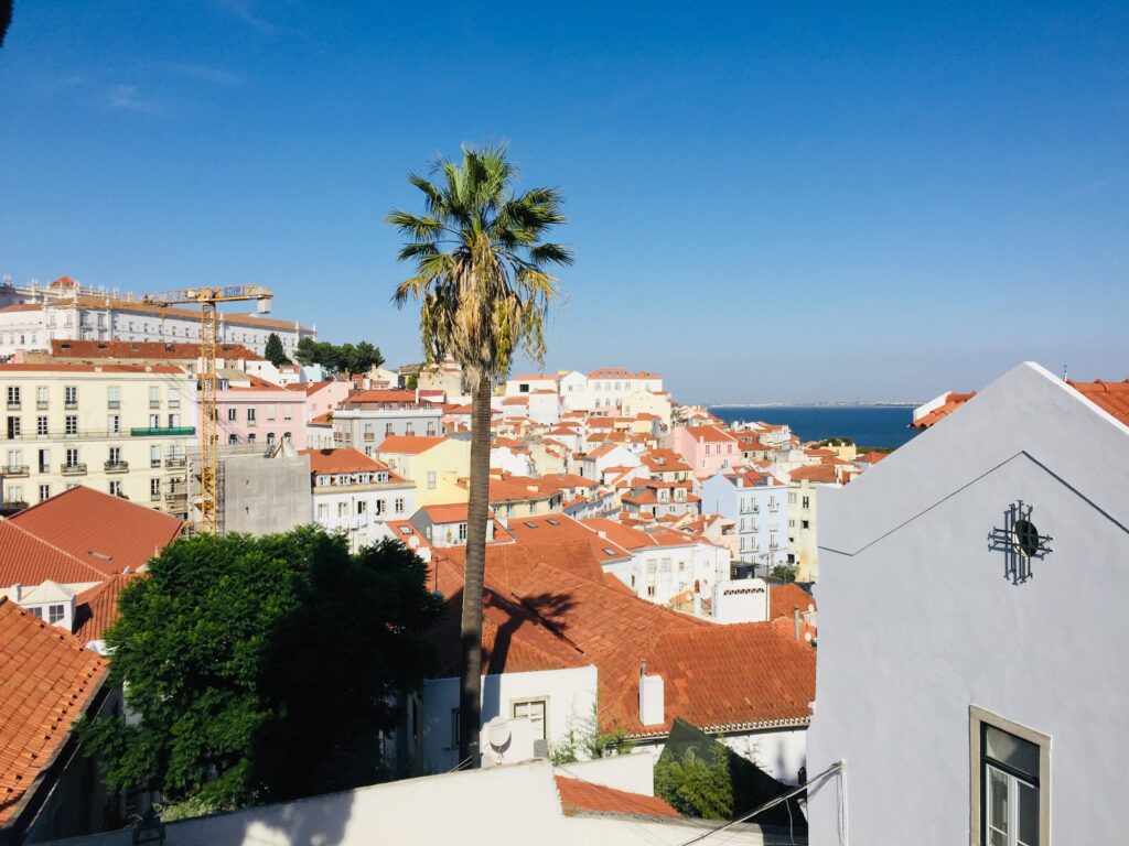 Alfama toller Blick Lissabon